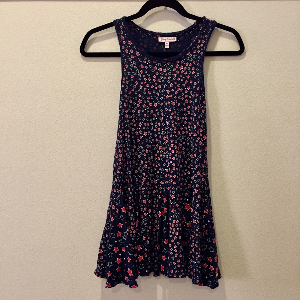 Dark Blue Star Patterned Dress